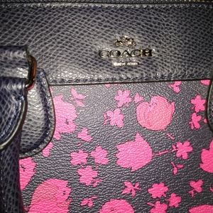 Black and hot pink Authentic COACH purse